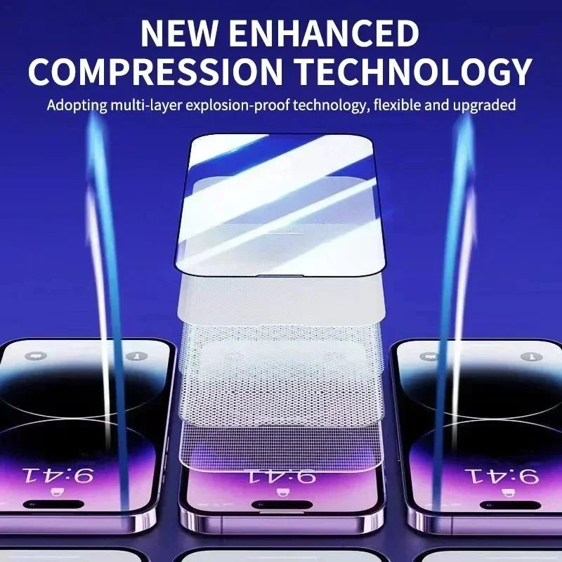 3pcs HD Tempered Glass Screen Protectors for iPhone 17 16 Pro Max 15 14 11 12 13 mini Scratch-Proof Dust-Free Installation