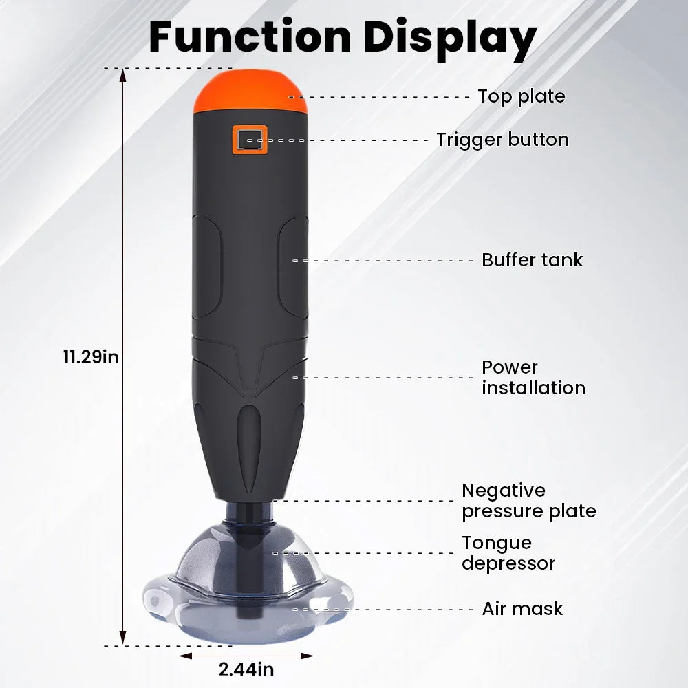 First Aid Anti Choking Rescue Device Automatic for Adults Kids Home Choking Device Emergency Sucker CPR Machine with 3 Masks